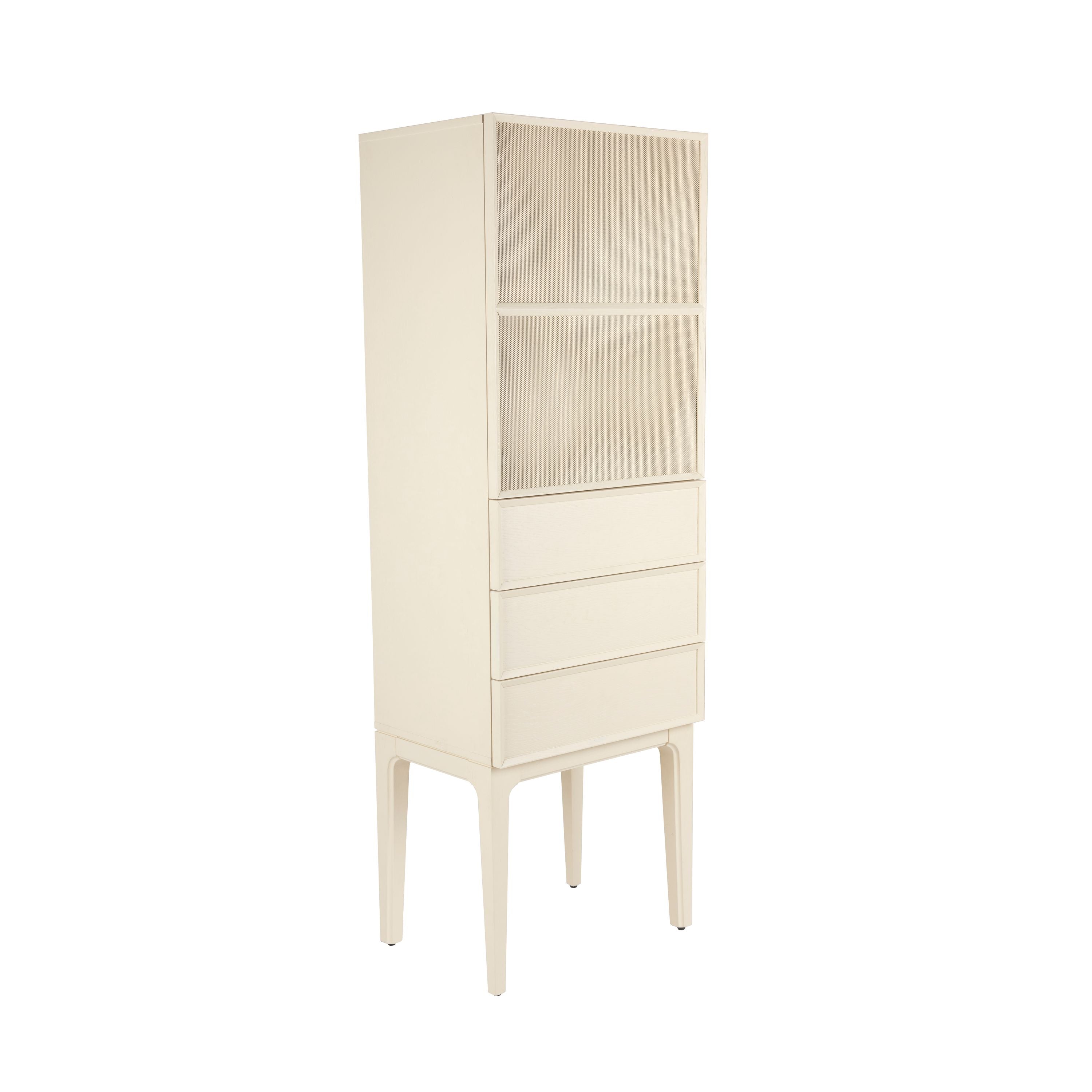 Zuiver June Opbergkast - 3 Lades - Beige