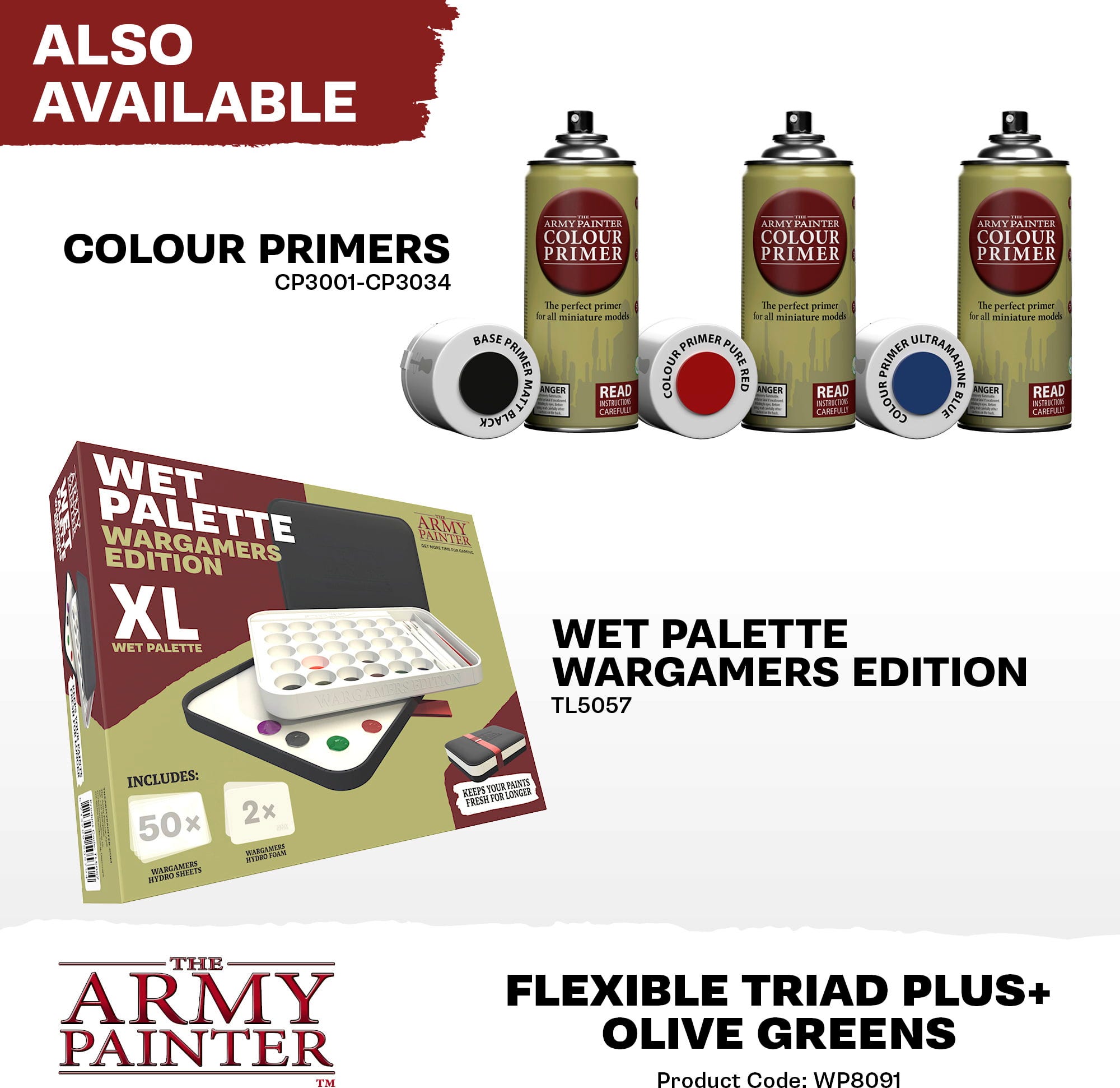 The Army Painter  Warpaints Fanatic: Olive Greens Flexible Triad PLUS+    Wenn Grün zur Geheimwaffe wird!