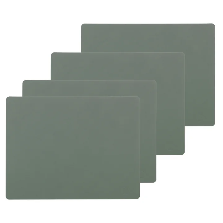 Lind DNA - Tischset Square L, 35 x 45 cm, Nupo pastellgrün (4er-Set)