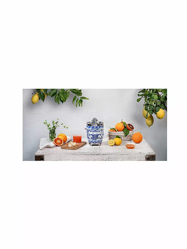 SMEG Zitruspresse 700Watt Dolce & Gabbana CJF01DGBEU Blu Mediterraeo blau