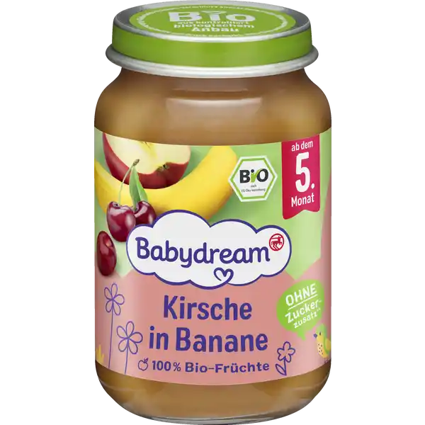 Bio Kirsche in Banane