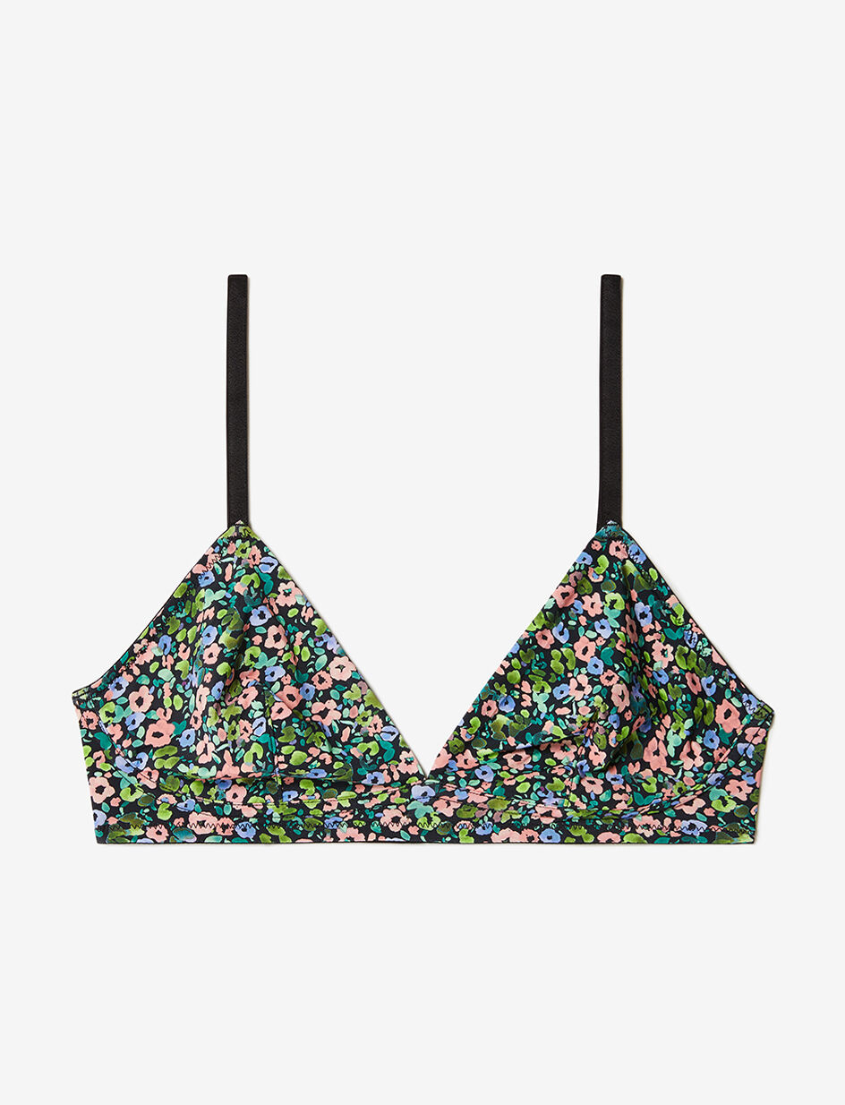 Soutien-gorge sans armatures - nénuphar noir