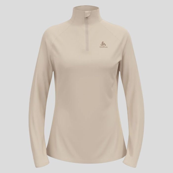 Odlo Dame Trøjer Essentials Ceramiwarm Mid Layer Half Zip Grå