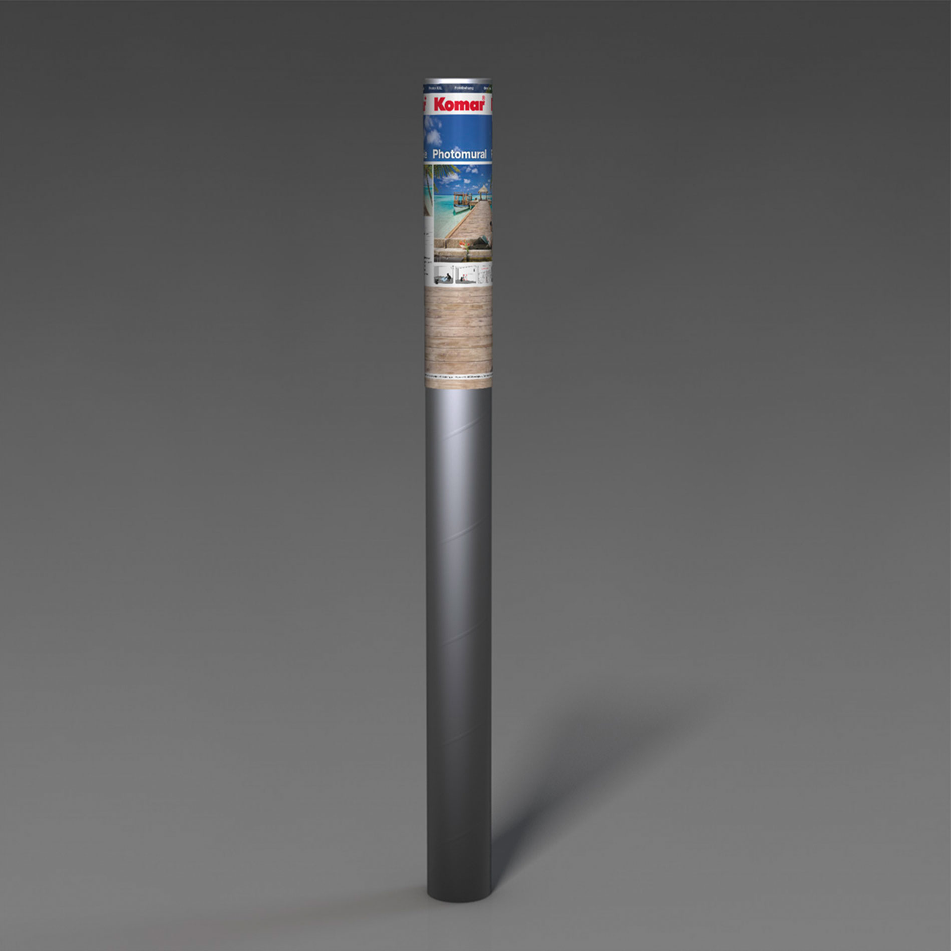 Papier-Fototapete BEACH RESORT - grün-blau - 368x254 cm