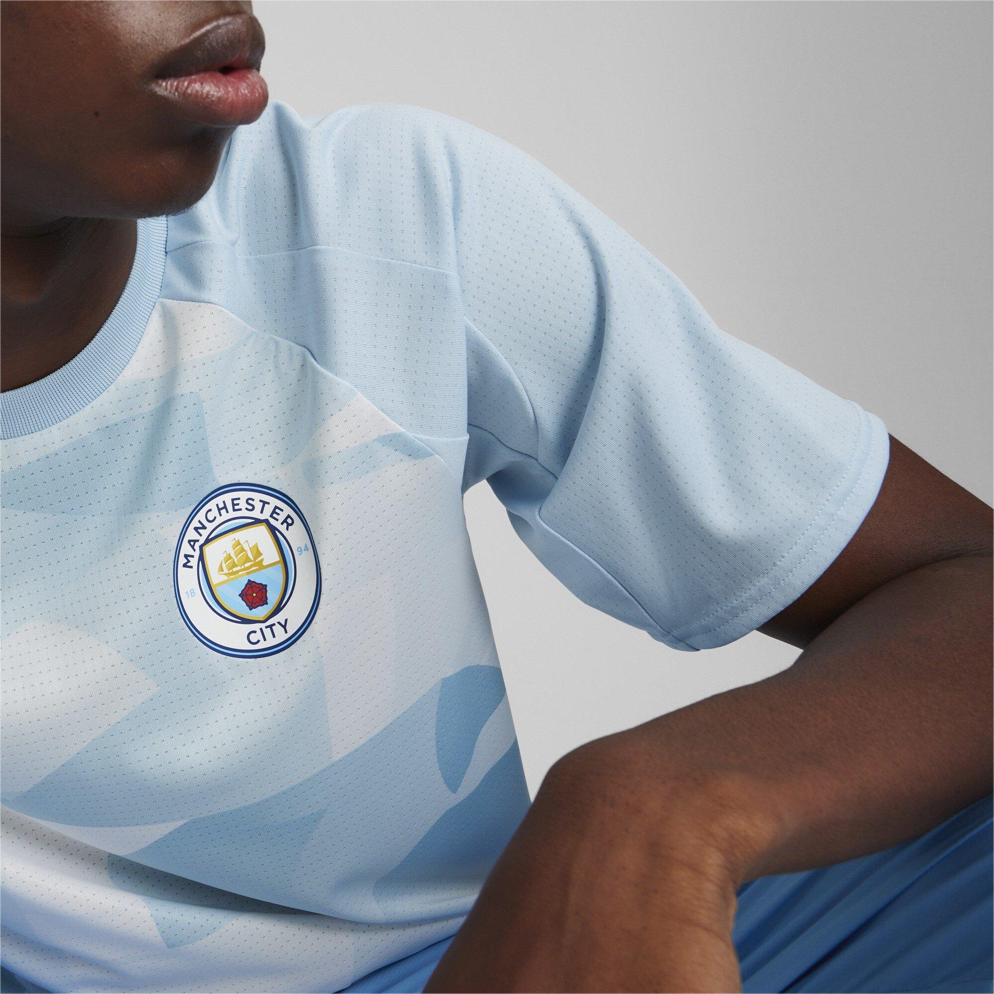 Puma Manchester City Pre Match Short Sleeve Shirt 2023 2024 Adults