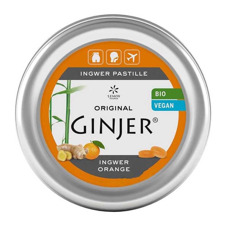 Ingwer Ginjer Pastillen Bio, 40 g