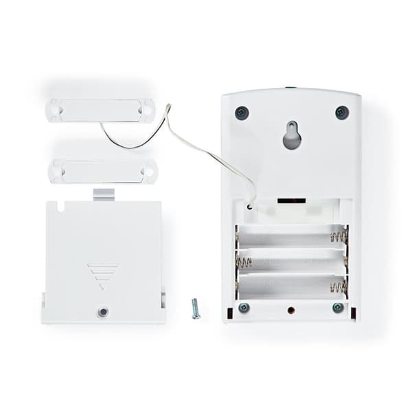 Dør Vindu Alarm | Batteri drevet | 3x AAA/LR03 | 85 dB | Hvit