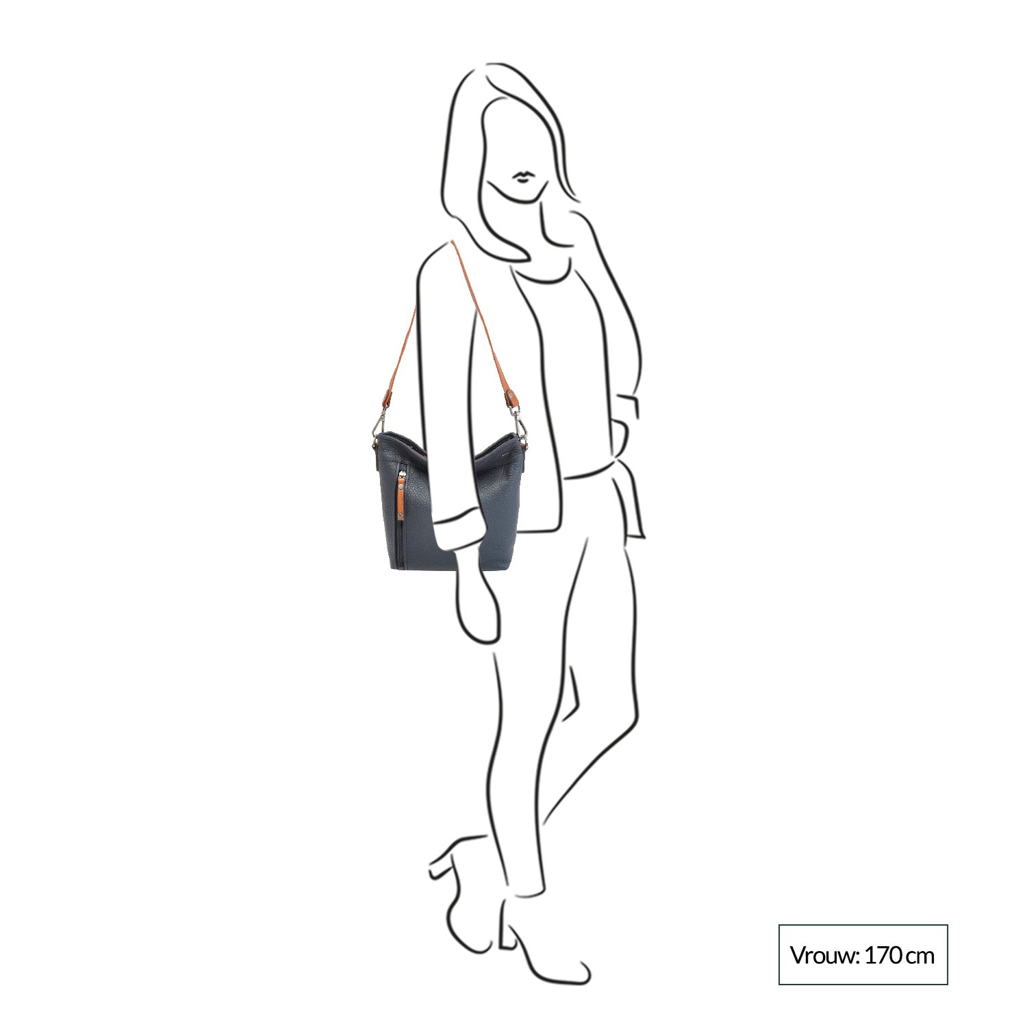 Berba Chamonix Crossbody Shoulder Bag navy