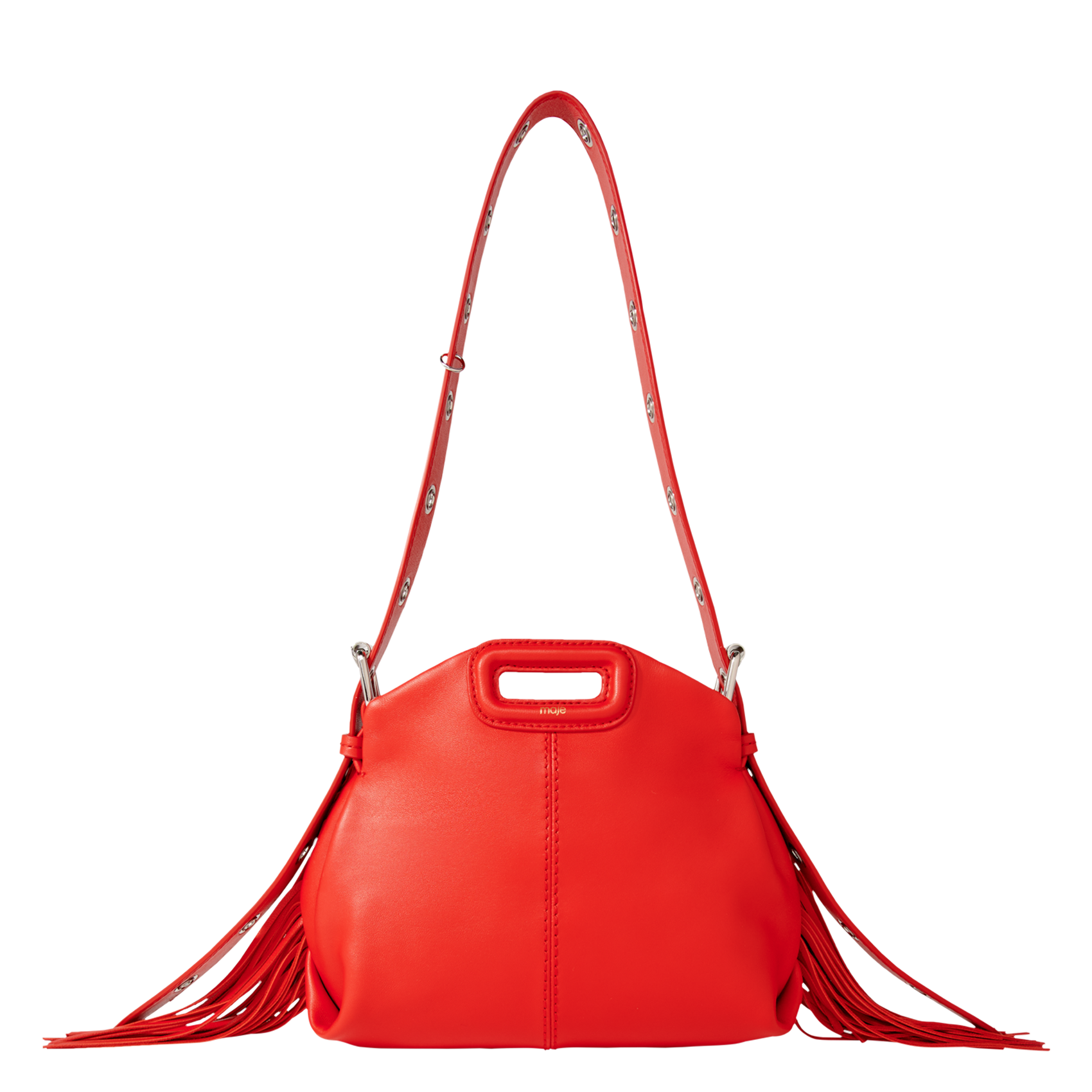 MISS M MINI - Sac bandoulière en cuir lisse | Rouge