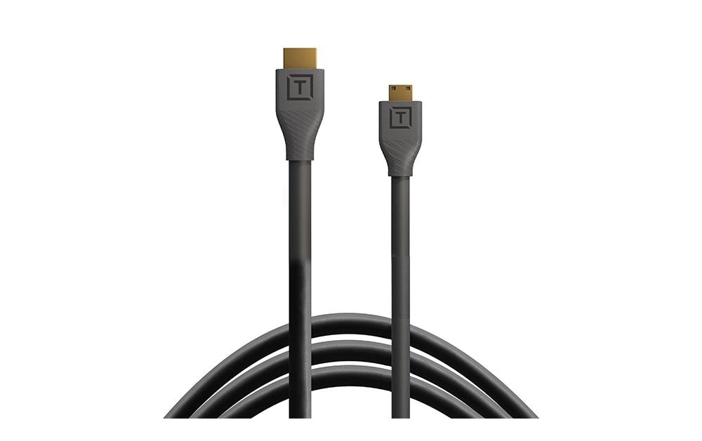 Kabel TetherPro HDMI Mini zu HDMI 2.0, 1 m SchwarzHDMI 2.0 Kabel mit Unterstützung für 4K-Auflösung, UHD, eARC