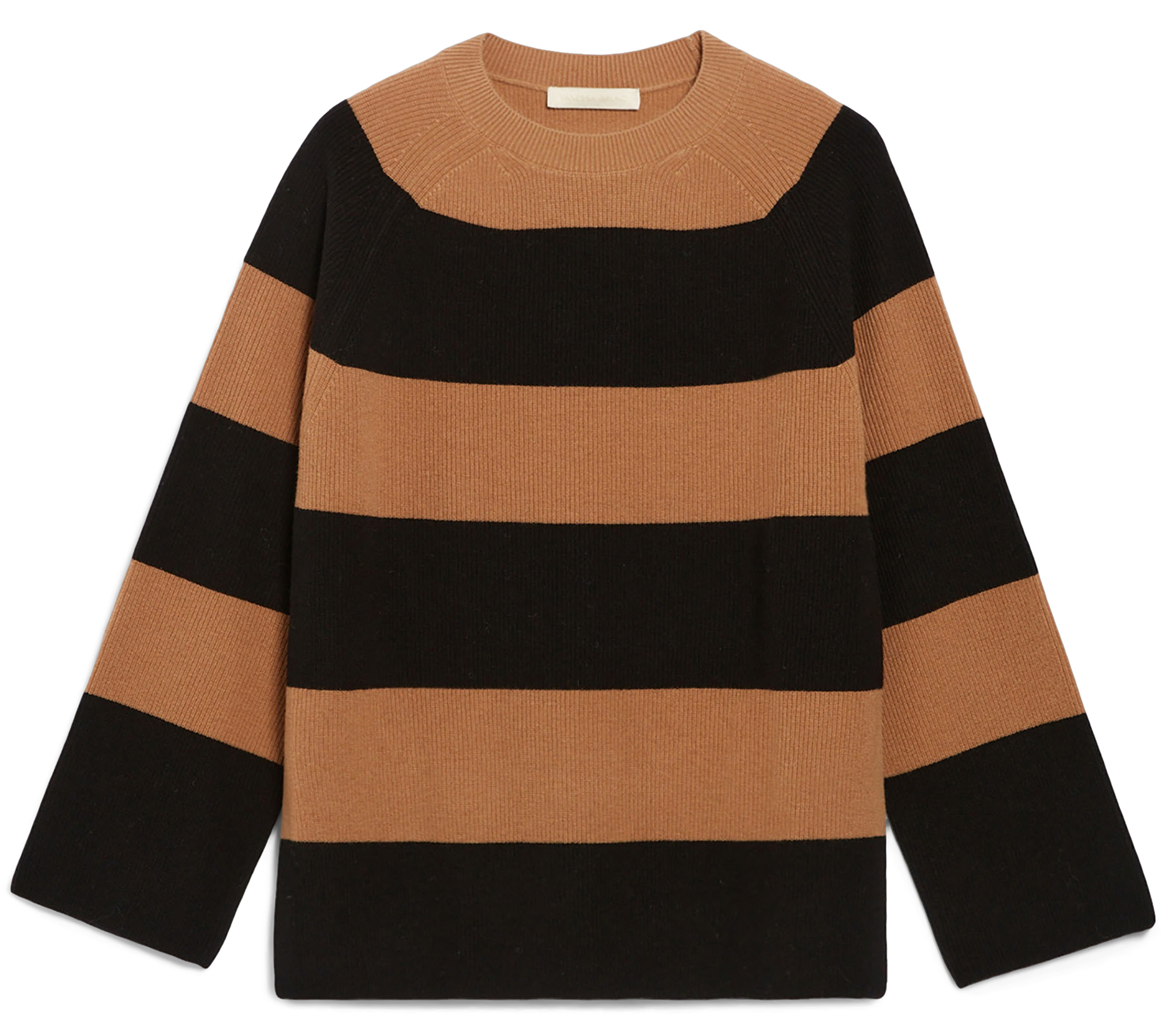 DANIA - Pull col rond ample en laine | Multicolore