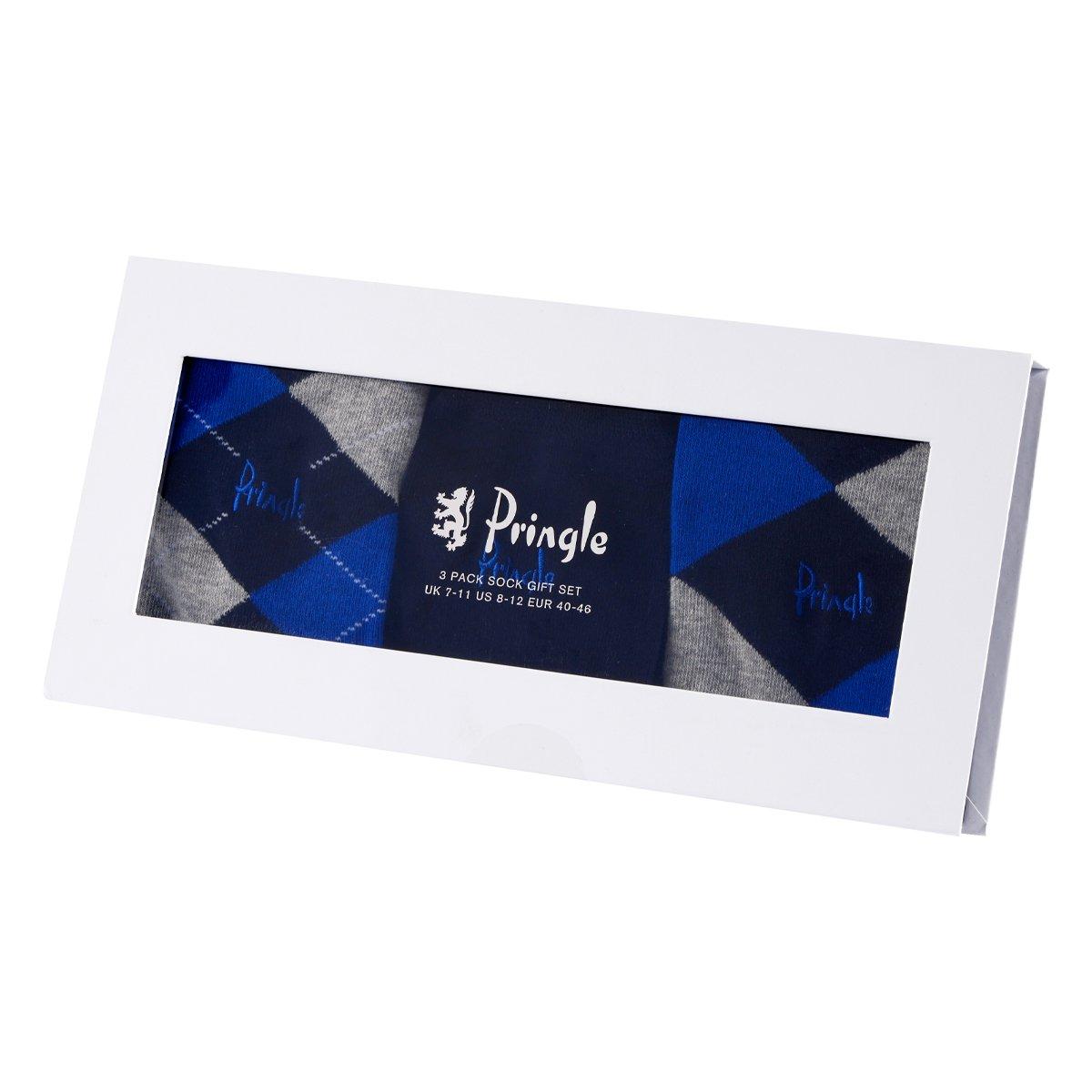 Pringle Argyle Gift Box Cotton Socks 3 Pack
