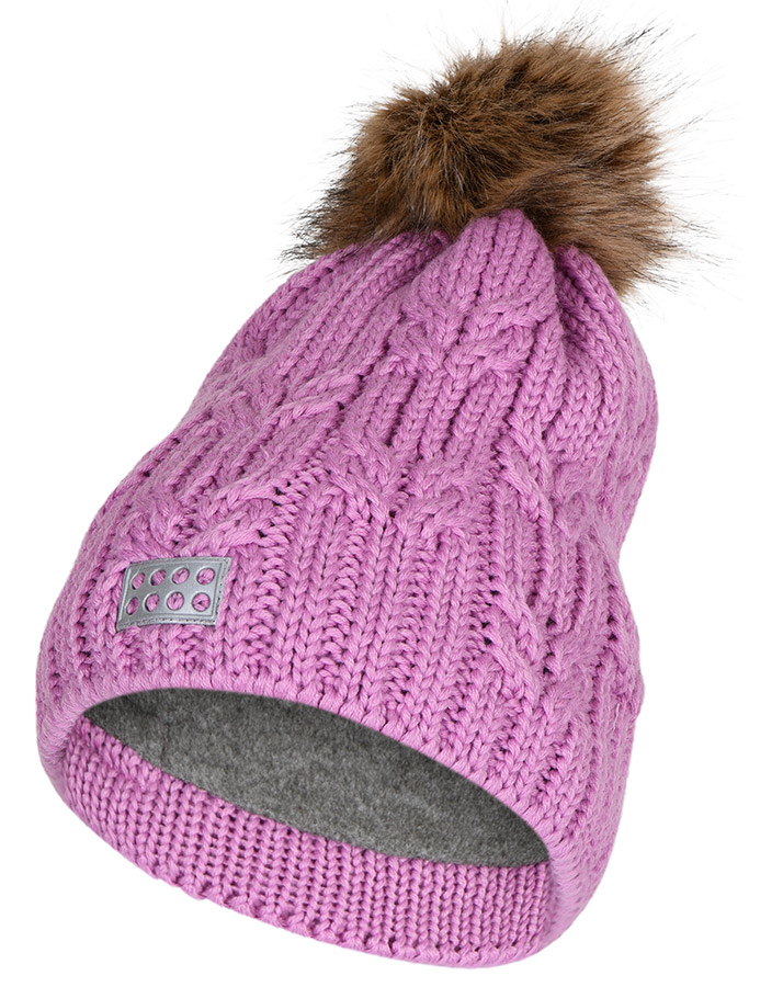 Wintermütze LWATLIN 718 gefüttert mit Wolle in rose