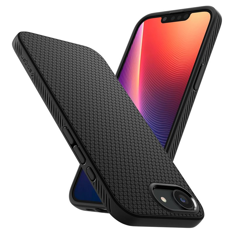 iPhone 16e Liquid Air Case Gummi Hülle (ACS09161) - Schwarz
