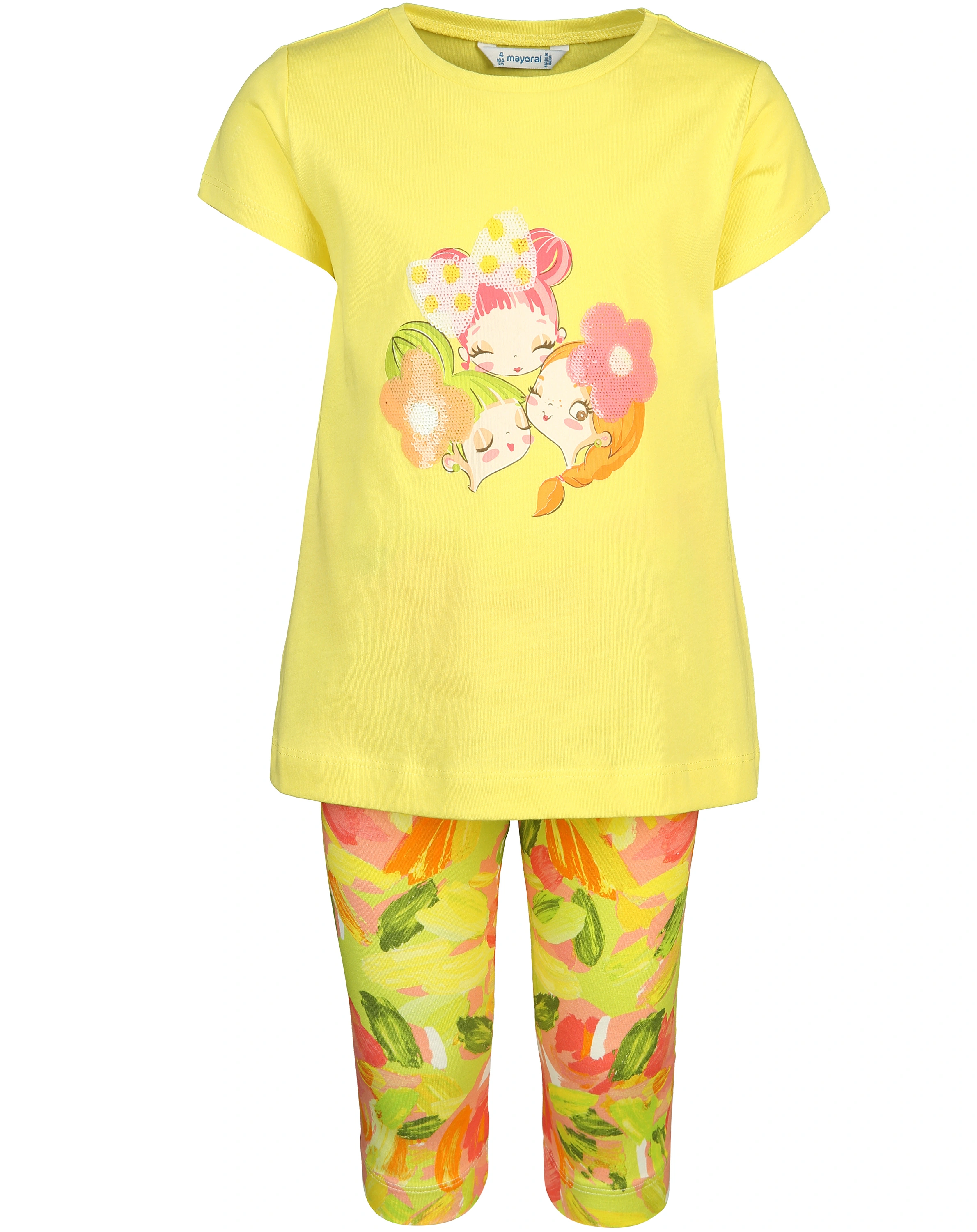T-Shirt FLORIDO 2-teilig in zitron