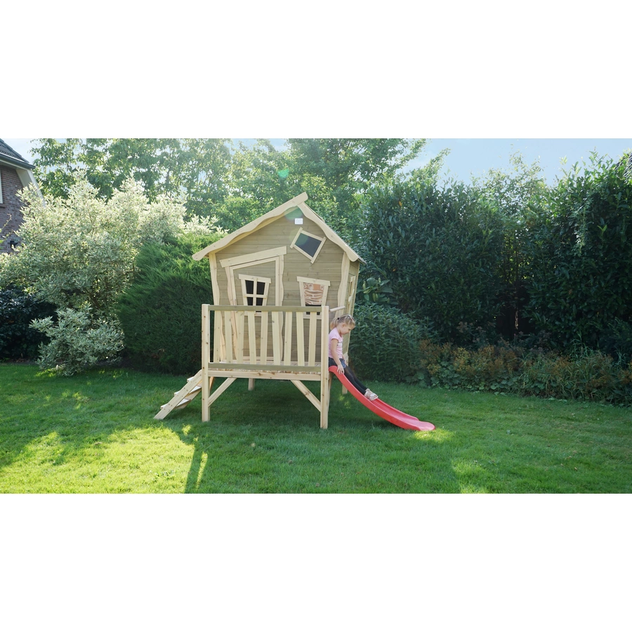 EXIT Holzspielhaus Crooky 300, graubeige