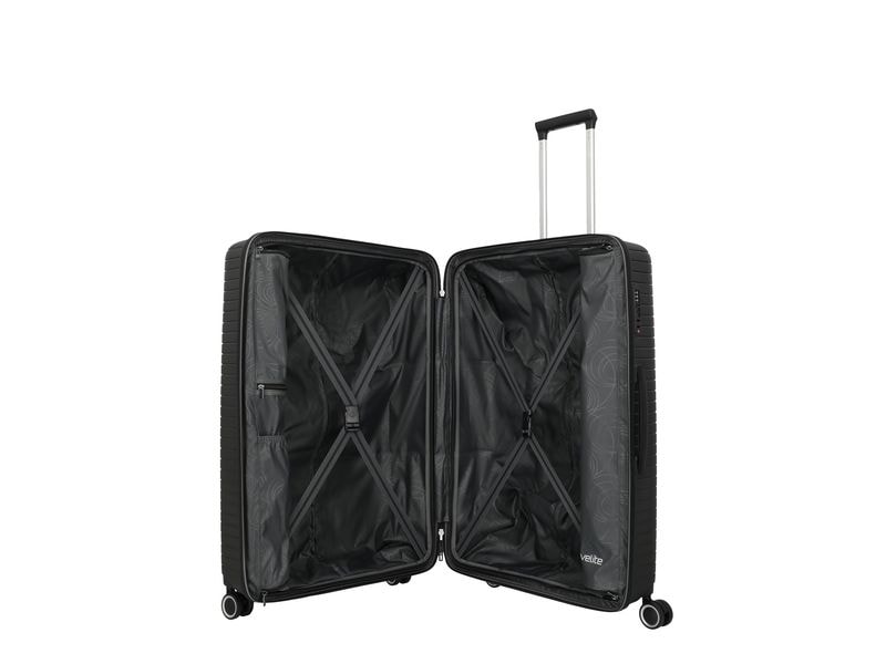 travelite Reisekoffer ORBITA Trolley, L Schwarz Der kompakte Begleiter für bunte Reisen