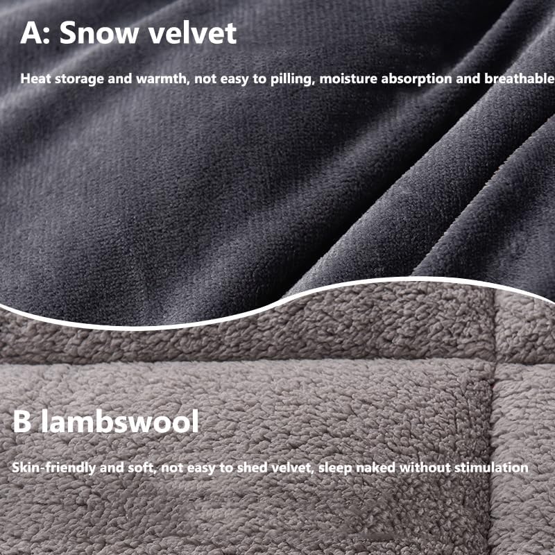 Bettdecke,Winter Steppdecke Dicker Lamm-Kaschmir,Flauschige Steppdecken Für Allergiker Duvet, Verdicken Sie Lamm Kaschmir Decke Weiche Warme Bettdecke,200x230cm(3kg)