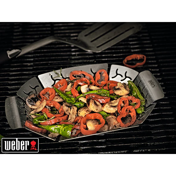 Grand panier à légumes en acier inoxydable Weber