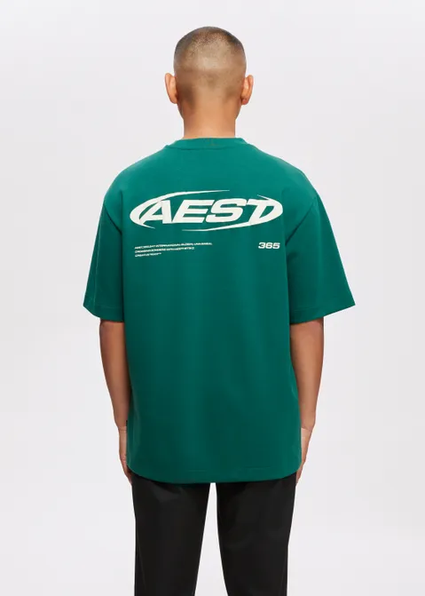 T-shirt met print creative groen (GRN.D)