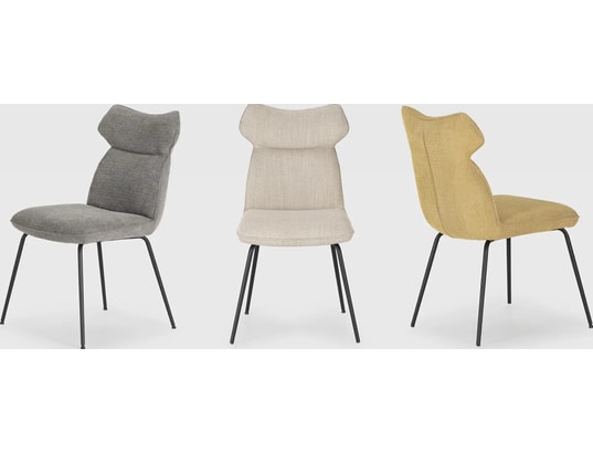 CONCEPT1 - Chaise Lot de 2 C. Dara moutarde