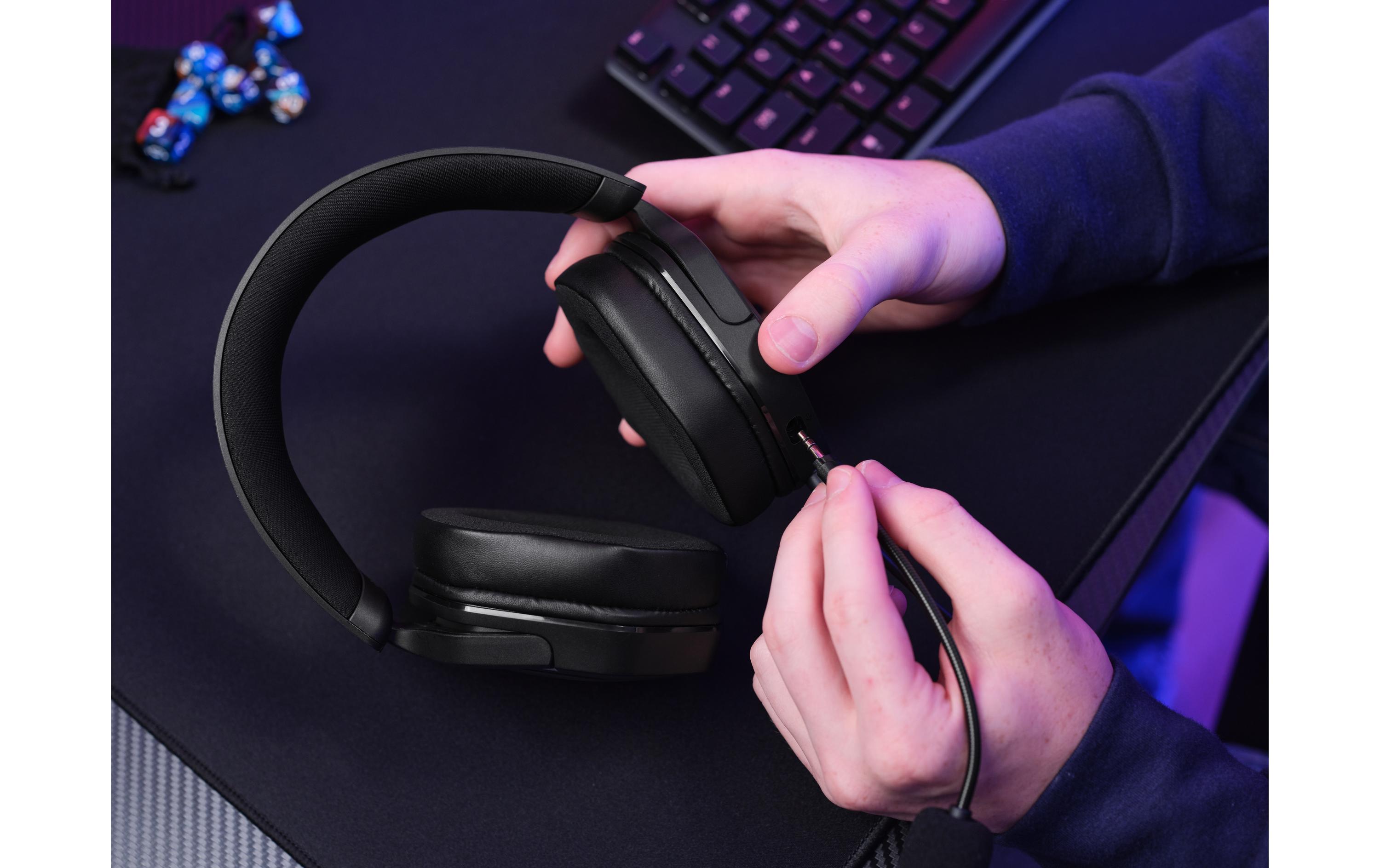 Headset GXT492 Carus SchwarzKabelgebundener Kopfhörer für mehrere Plattformen