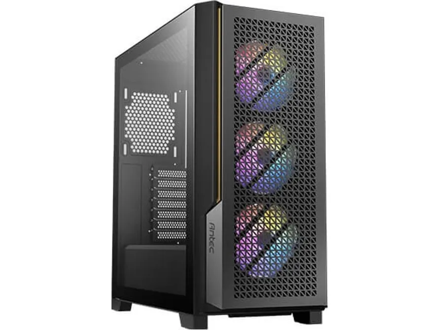 Antec P Series P20C ARGB - Mid tower - udvidet ATX - sidepanel med vindue (hærdet glas) - ingen strømforsyning (ATX) - USB/Lyd
