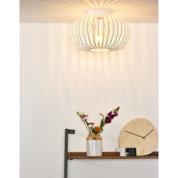 Lucide plafonnière Manuela 60W wit