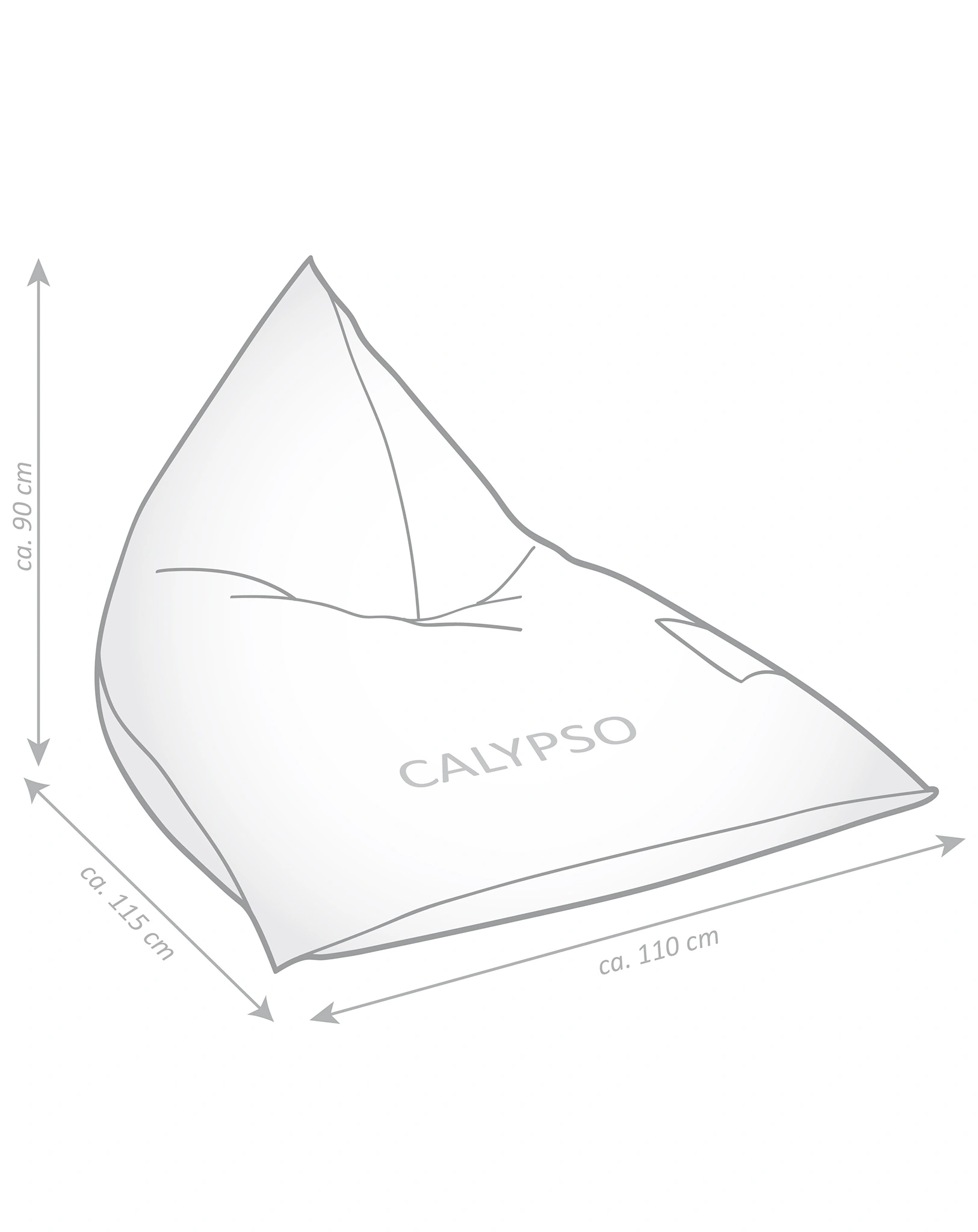 Sitzsack SANTORIN Calypso (Farbe: rot)