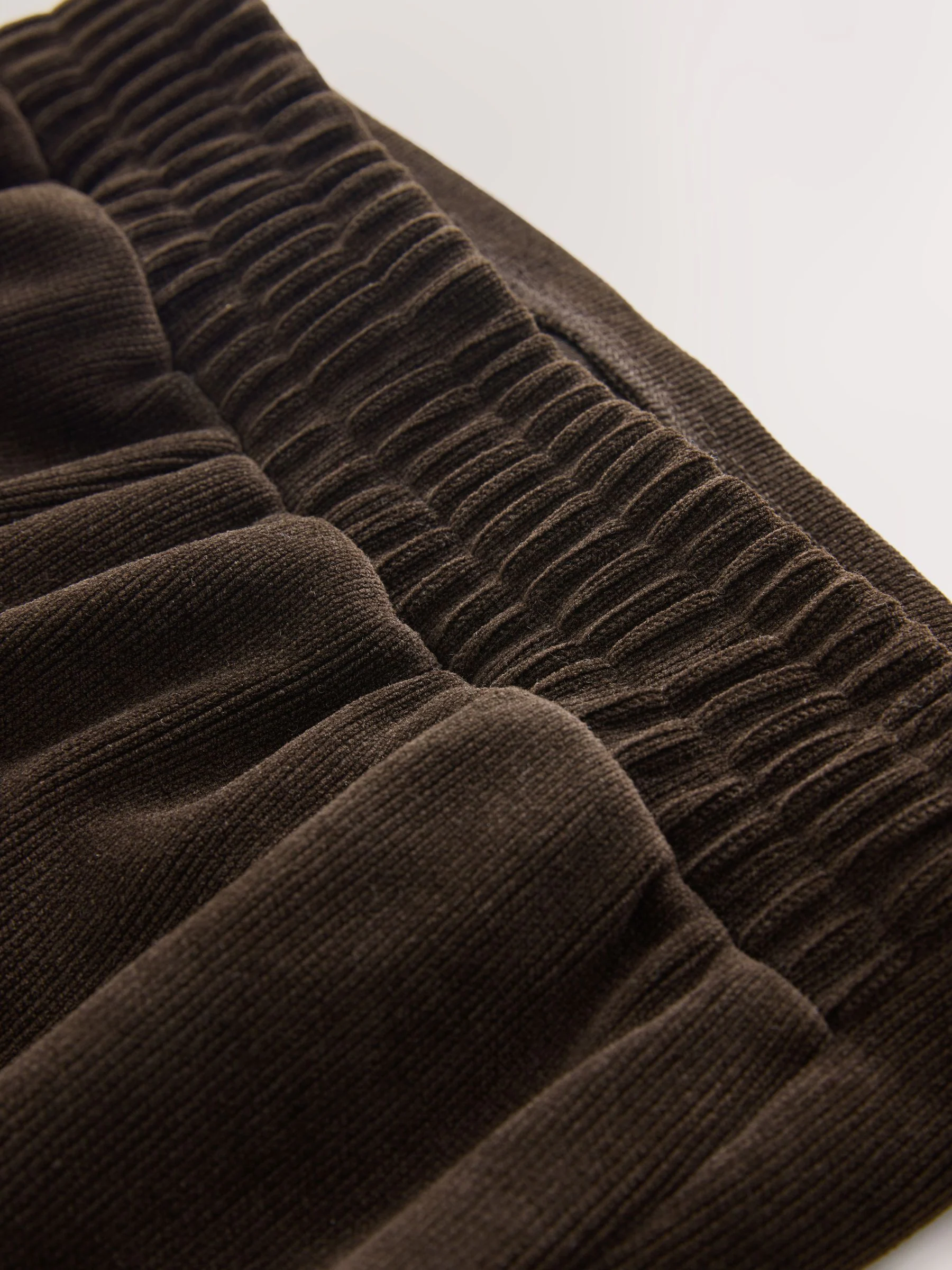 Chocoladebruin - Maternity Cord Flare Trousers