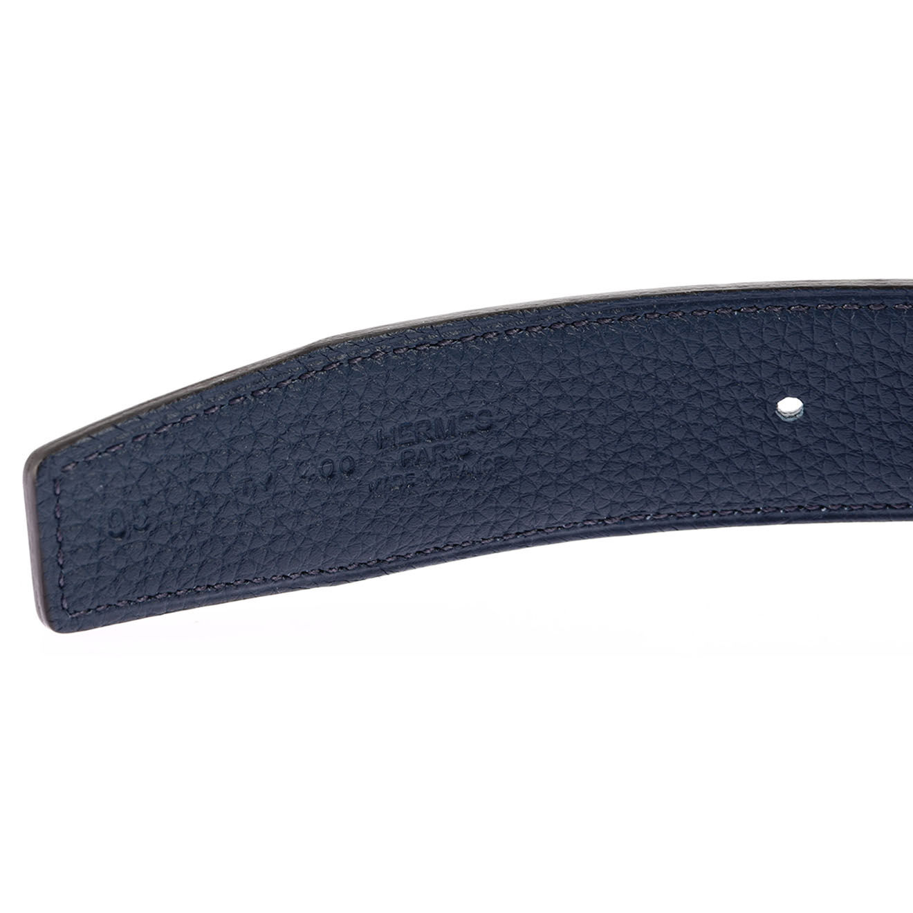 Hermès Ceinture sans boucle en Cuir noire - Neuf avec étiquette