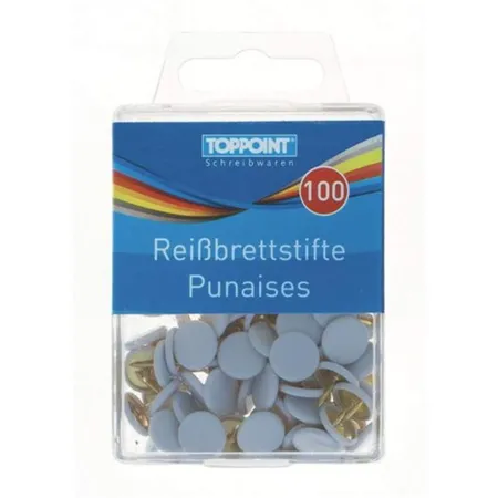 Stylex Reißzwecken, Heftzwecken weiß, 100 Stück