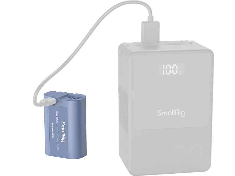 Smallrig Digitalkamera-Akku DMW-BLK22 USB-C Blau USB-C aufladbarer Kamera-Akku