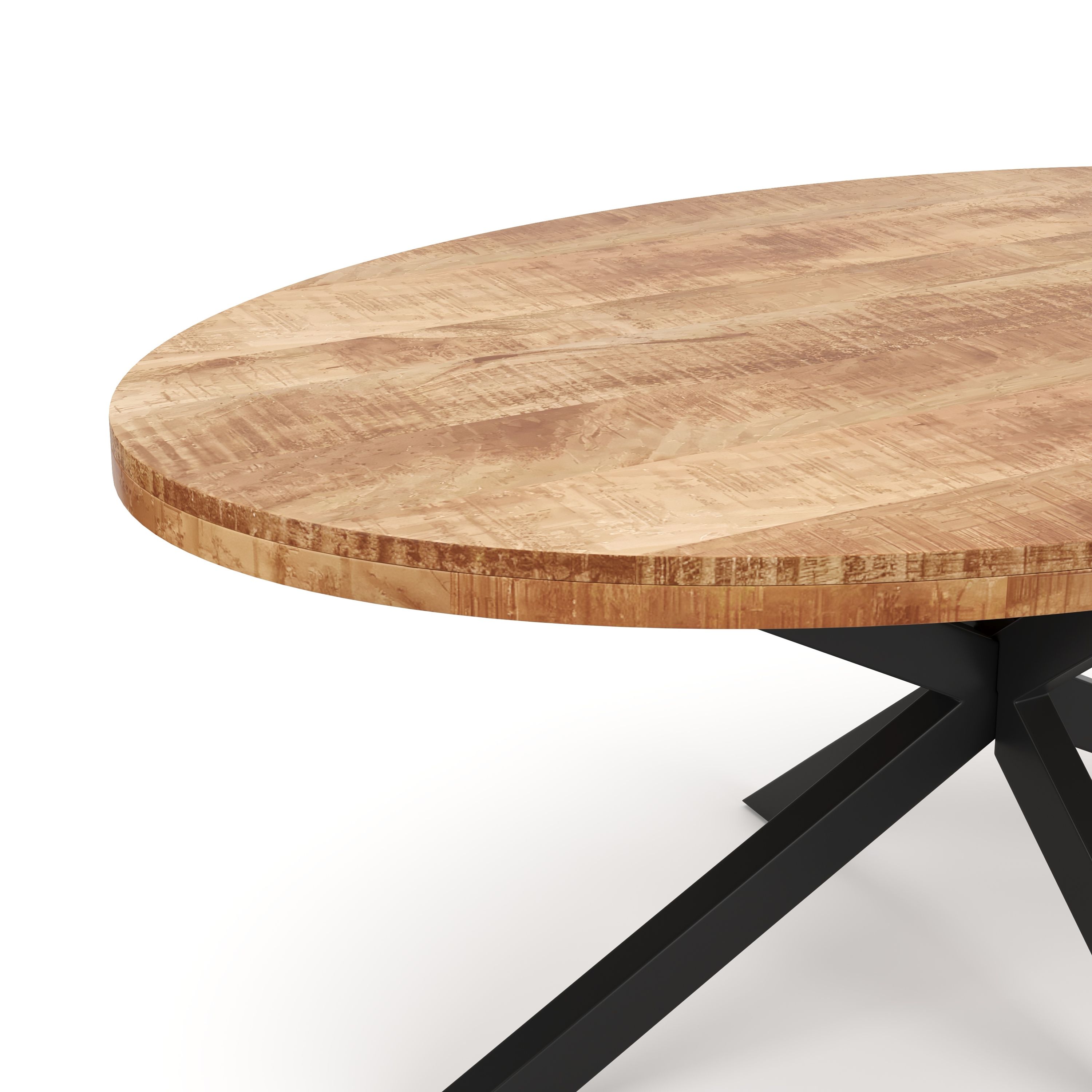 Esstisch Holz MAYLA oval 160 x 80 cm