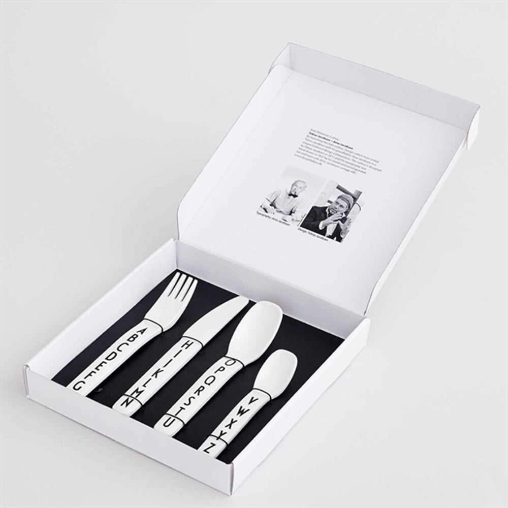 Køb Design Letters White ABC Bestik
