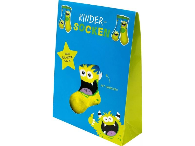 Sheepworld Socken Monster Grösse 30 - 35 Socken für Kinder
