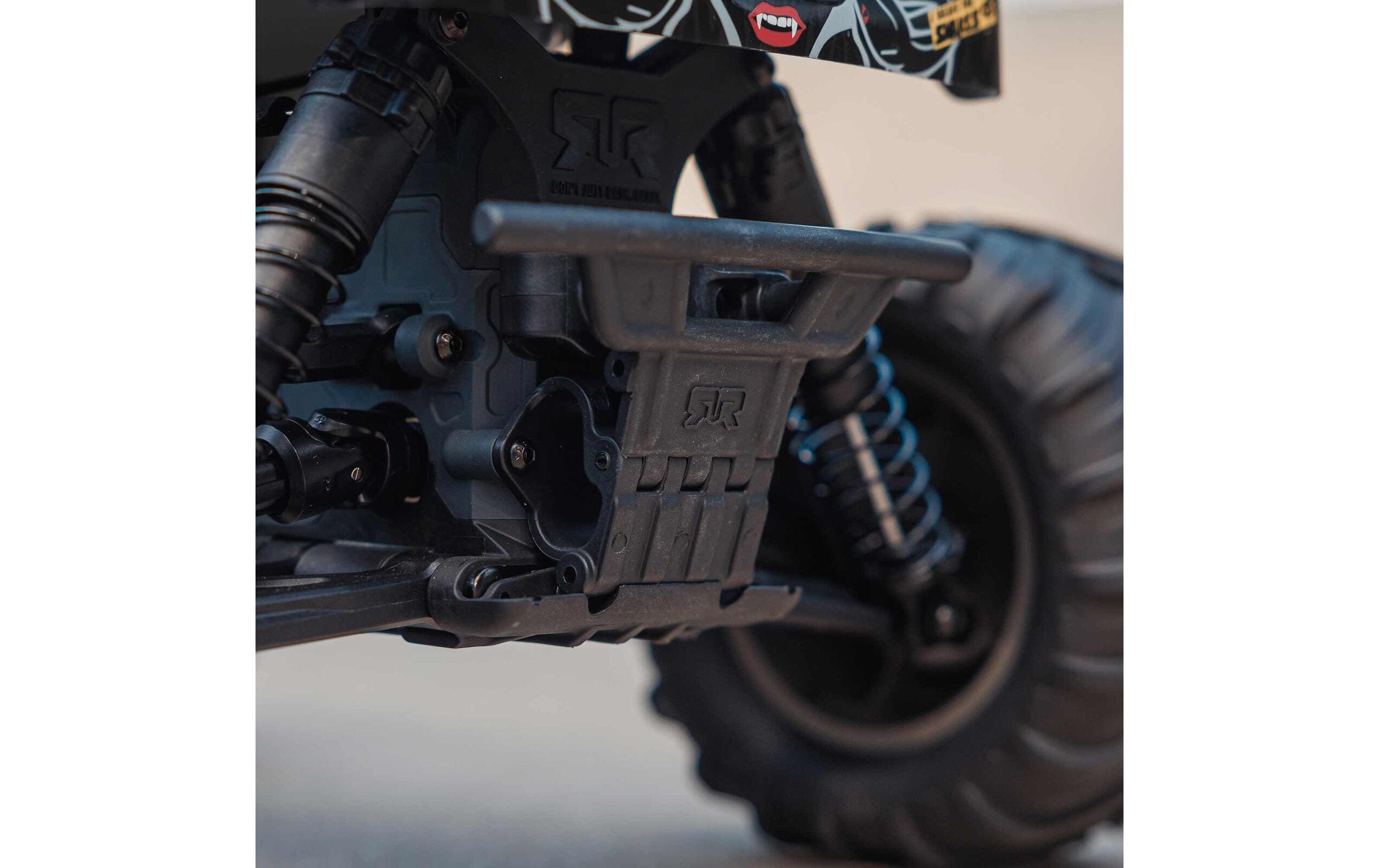 Monster Truck Gorgon MEGA 550 RWD Schwarz, Bausatz, 1:10<br>2WD Monstertruck mit Heckantrieb – Bausatz mit Elektronik & Akku
