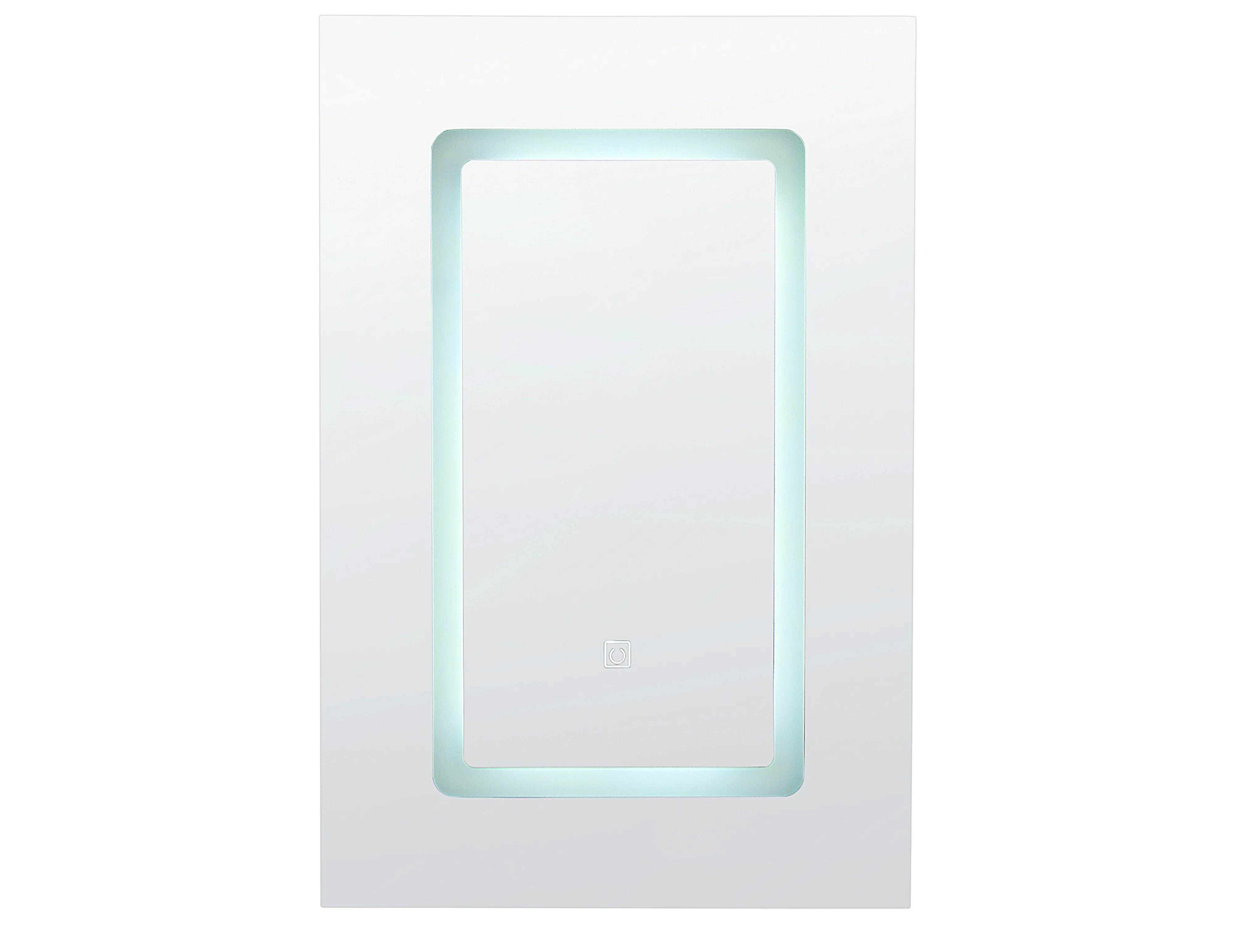 Badkamer wandkast met spiegel LED CONDOR 40 cm 60 cm Zwart