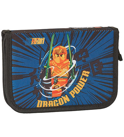 LEGO® Ninjago Federtasche m. Inhalt - Schwarz/Blau m. Print