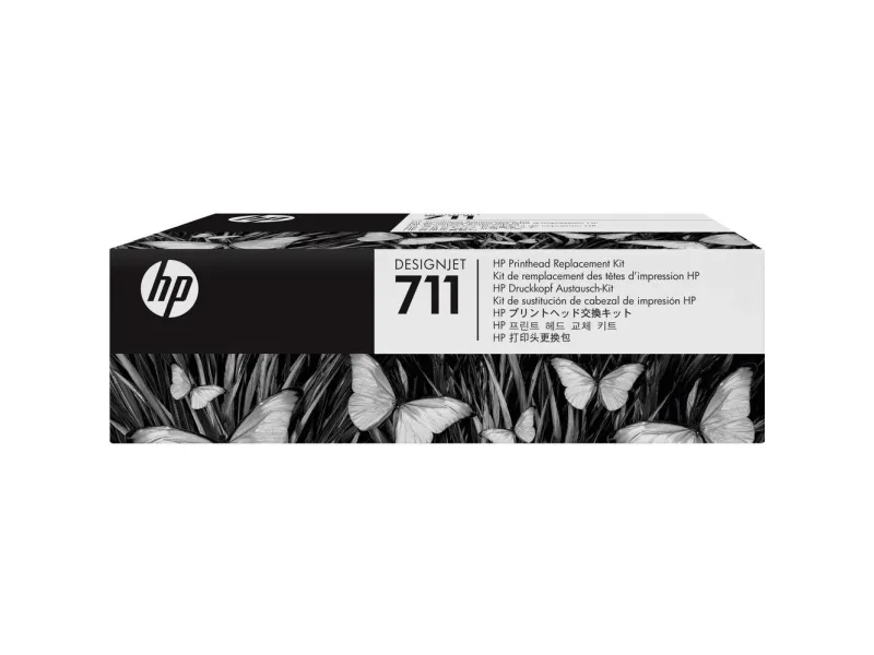 HP 711 - Sort, gul, cyan, magenta - printhoved - for DesignJet T100, T120, T120 ePrinter, T125, T130, T520, T520 ePrinter, T525, T530