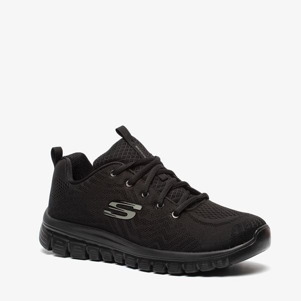 Skechers Get Connected dames sneakers zwart