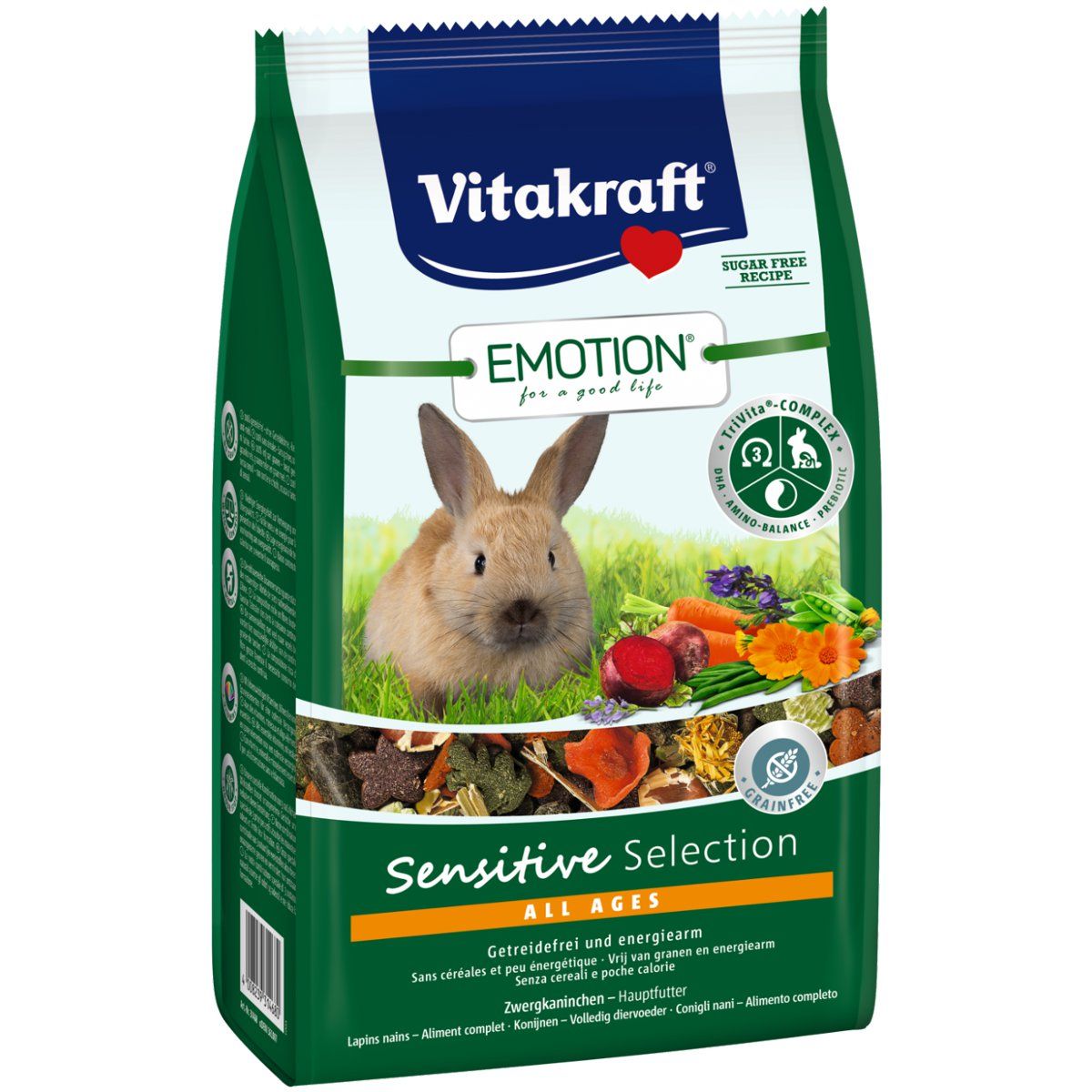 Vitakraft Emotion Sensitive All Ages, Futter für Zwergkaninchen