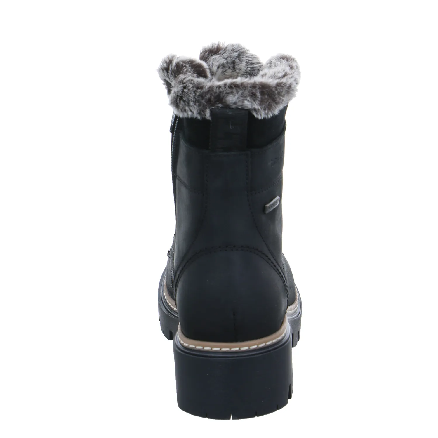 TAMARIS Boot Schwarz Leder  mit Tex - Membrane