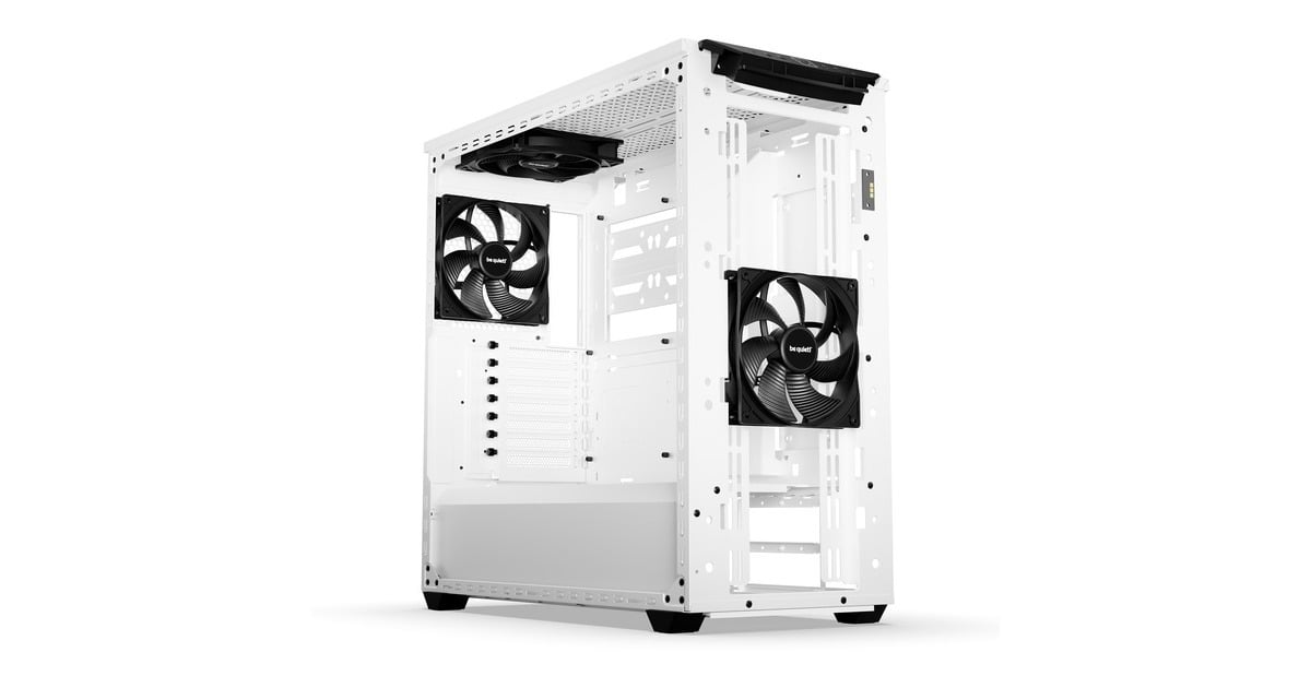 be quiet!Shadow Base 800 DX midi tower behuizing  (Wit | 2x USB-A | 1x USB-C | RGB | Tempered Glass)
