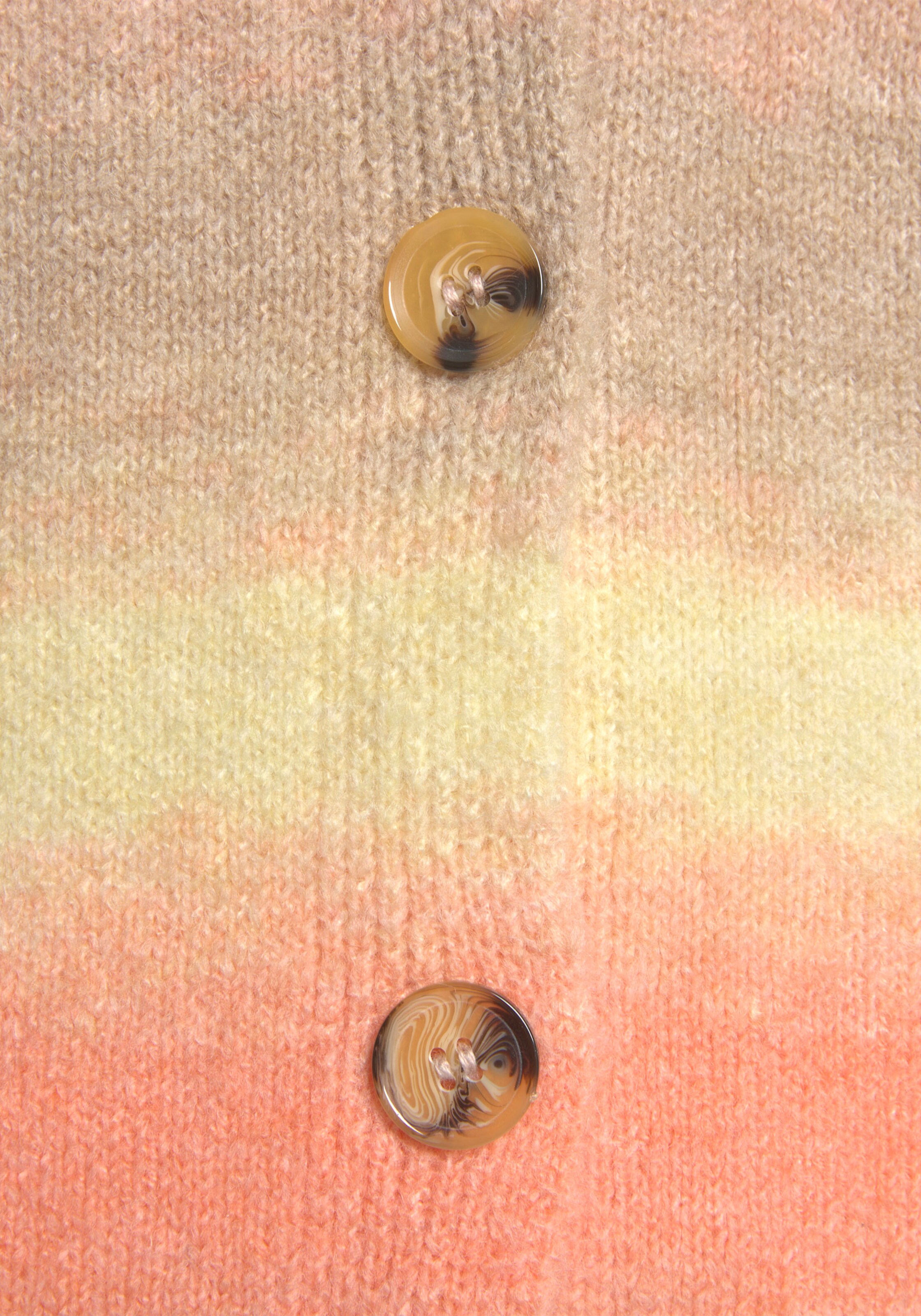 LASCANA Strickjacke in apricot-gelb-braun