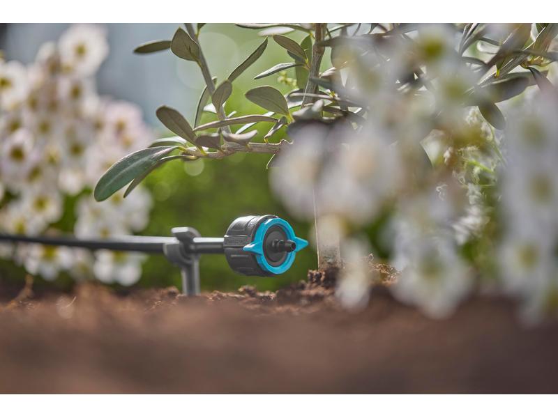 GARDENA Regulierbarer Endtropfer Micro-Drip-System 1-8 l/h, Für eine punktuelle Bewässerung bei Pflanzen mit unterschiedlichem Wasserbedarf