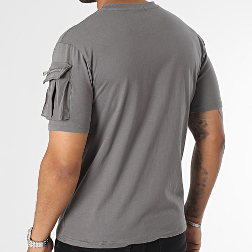 Tee Shirt A Poche Gris