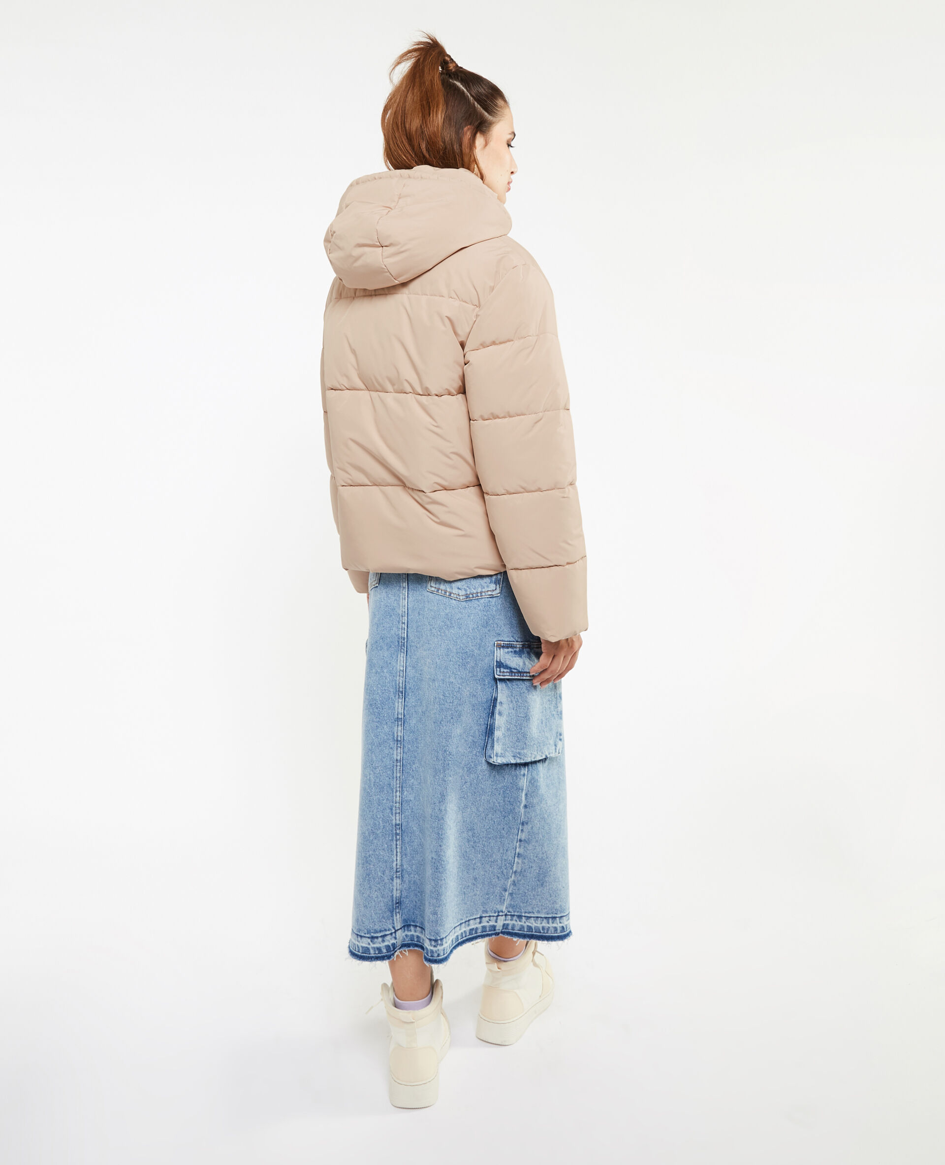 Doudoune avec capuche - Beige
