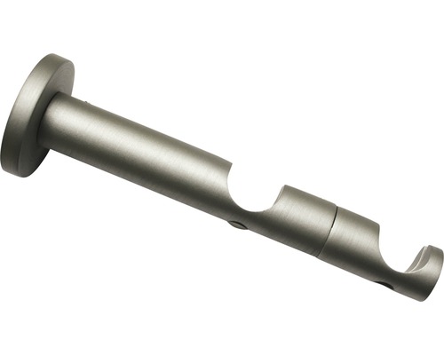Dubbele wandbeugel voor Kira, zilver, Ø 19 mm