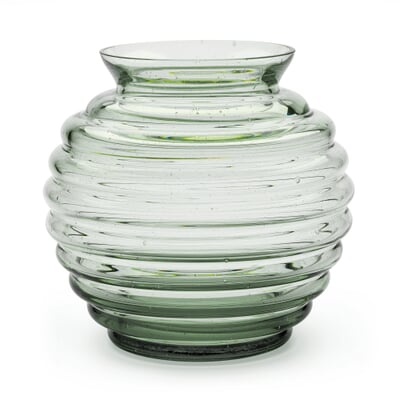 Vase Thüringer Waldglas Kugelform